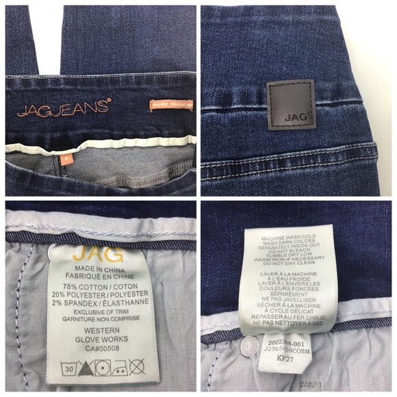 Jag Jeans Lewis Straight Cuff Blue Ankle Jeans, 8 - Picture 16 of 16